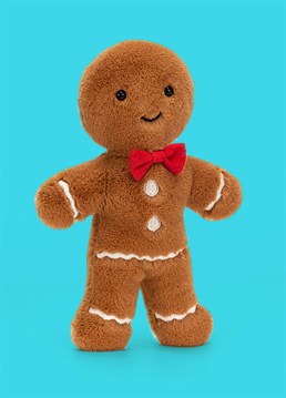 <ul>
    <li>Look at those gumdrop buttons!</li>
    <li>Fluffy festive friend</li>
    <li>Irresistibly soft and squishy</li>
    <li>Suitable from birth</li>
    <li>Dimensions: 32cm high, 12cm wide (Large)</li>
</ul>
<p>Introducing Jolly Gingerbread Fred by Jellycat: the perfect biscuit buddy for Christmas! With gorgeous, gingery fur and a smart, scarlet bow tie, Fred is a sweet, smiling companion. This toy is suitable for newborns and would make a wonderful Christmas gift for little and big kids of any age. Make Fred a staple Christmas decoration who comes out year after year or keep him close by for cuddles all year round!</p>